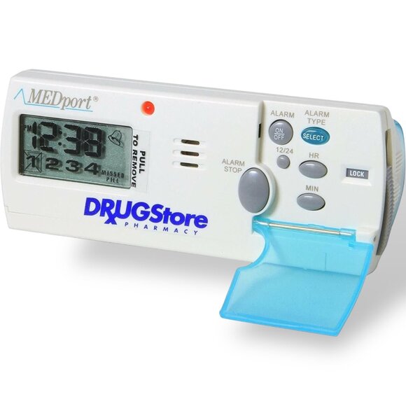 MEDport MEDGlider System 1 Talking Pill Organizer Digital Timer Reminder - Picture 1 of 7